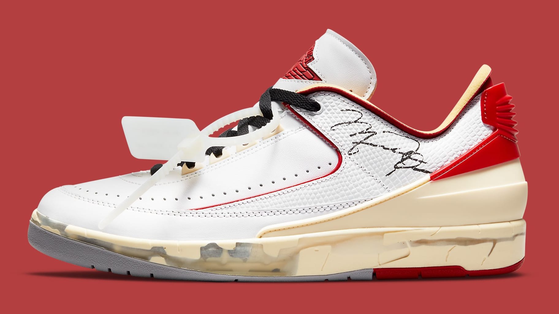 Off-White x Air Jordan 2 Retro Low SP ‘White Varsity Red’: A Fusion of Style and Heritage