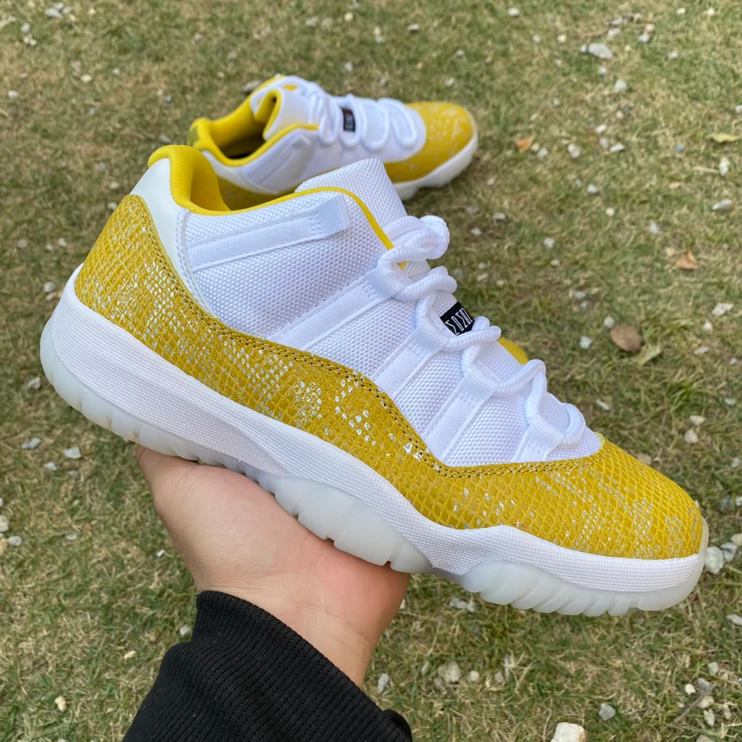 Unraveling the Fusion of Style and Performance: Air Jordan 11 Low Yellow Snakeskin